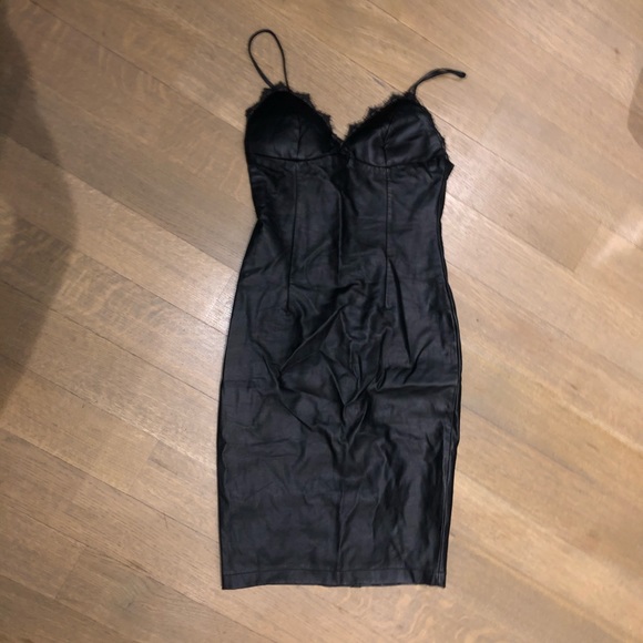 AKIRA Dresses & Skirts - Akira Chicago Leather Black Dress